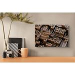 Casa si Gradina - Decoratiuni - Tablouri - Tablou Canvas, "Misterul formelor în relief lemnos", 39 x 26 cm - Infinity.ro