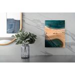 Casa si Gradina - Decoratiuni - Tablouri - Tablou Canvas, "Apele turcoaz ale plajei pustii", 26 x 39 cm - Infinity.ro