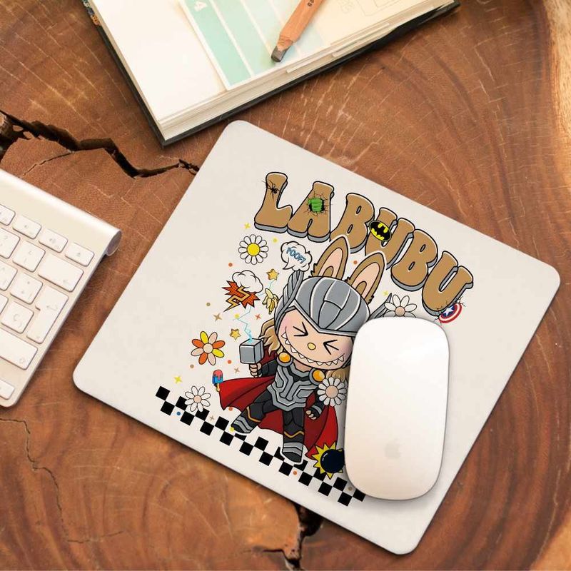 PC, gaming si accesorii - Periferice PC - Mousepad - Mousepad Labubu Thor Ragnarok CoolTrend, 21x19cm - Infinity.ro