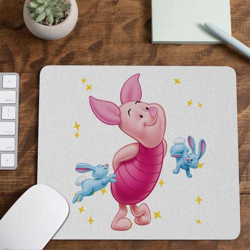 PC, gaming si accesorii - Periferice PC - Mousepad - Mousepad Purcelusul Piglet Ursuletul Winnie the Pooh Puh CoolTrend, 21x19cm - Infinity.ro