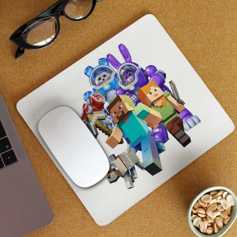 PC, gaming si accesorii - Periferice PC - Mousepad - Mousepad Minecraft Robogobo CoolTrend, 21x19cm - Infinity.ro