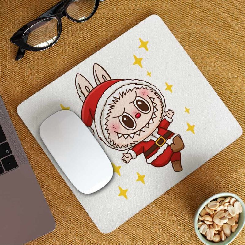 PC, gaming si accesorii - Periferice PC - Mousepad - Mousepad Labubu Mos Craciun CoolTrend, 21x19cm - Infinity.ro