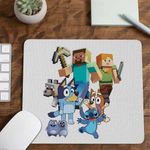 PC, gaming si accesorii - Periferice PC - Mousepad - Mousepad Minecraft Bluey Bingo CoolTrend, 21x19cm - Infinity.ro