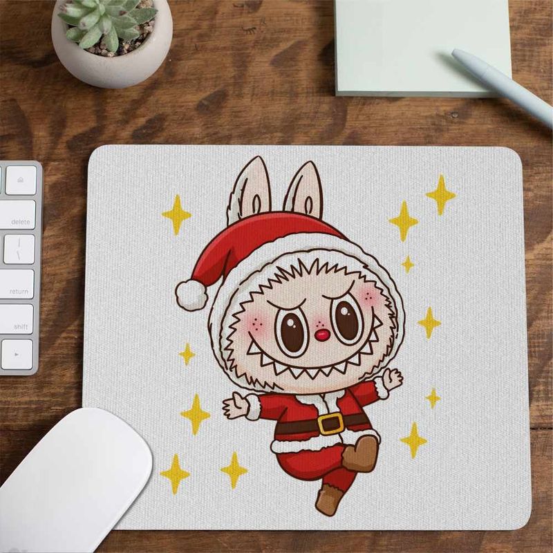 PC, gaming si accesorii - Periferice PC - Mousepad - Mousepad Labubu Mos Craciun CoolTrend, 21x19cm - Infinity.ro
