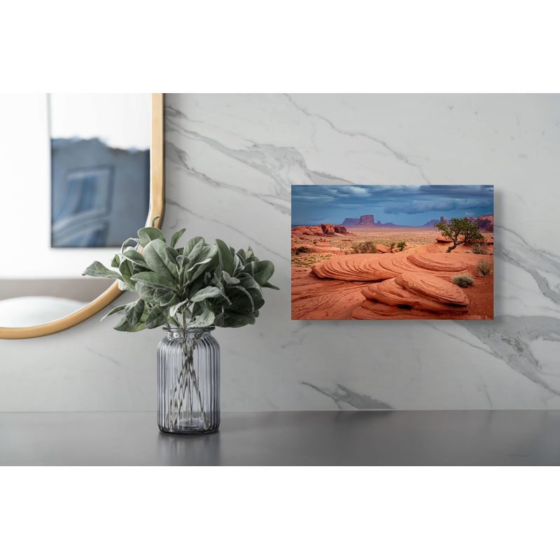 Casa si Gradina - Decoratiuni - Tablouri - Tablou Canvas, "Peisaj exotic cu stânci ondulate.", 39 x 26 cm - Infinity.ro