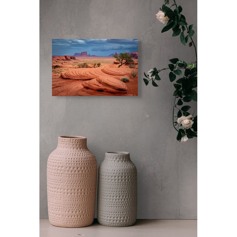 Casa si Gradina - Decoratiuni - Tablouri - Tablou Canvas, "Peisaj exotic cu stânci ondulate.", 39 x 26 cm - Infinity.ro