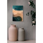 Casa si Gradina - Decoratiuni - Tablouri - Tablou Canvas, "Apele turcoaz ale plajei pustii", 26 x 39 cm - Infinity.ro