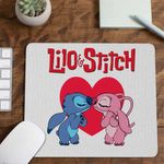 PC, gaming si accesorii - Periferice PC - Mousepad - Mousepad Stich Angel Love Stitch Valentines Day Dragobete CoolTrend, 21x19cm - Infinity.ro