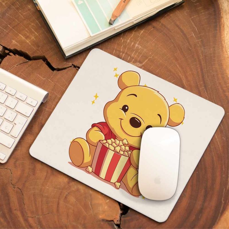 PC, gaming si accesorii - Periferice PC - Mousepad - Mousepad Winnie the Pooh Popcorn CoolTrend, 21x19cm - Infinity.ro