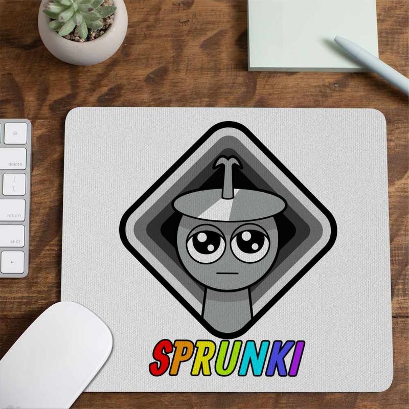 PC, gaming si accesorii - Periferice PC - Mousepad - Mousepad Sprunki Beats Square Music Game CoolTrend, 21x19cm - Infinity.ro