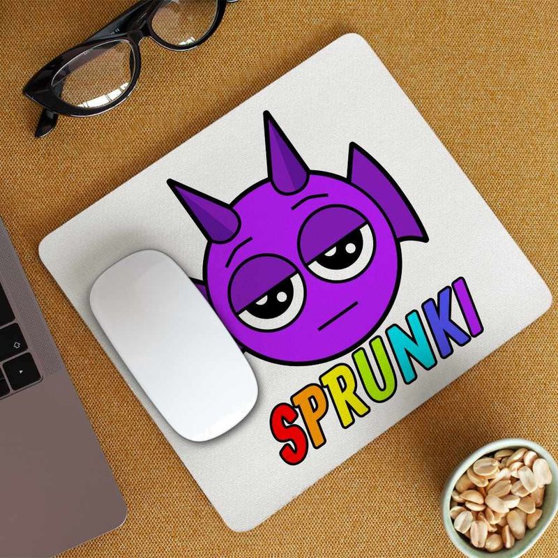 PC, gaming si accesorii - Periferice PC - Mousepad - Mousepad Sprunki Durple Music Gamer CoolTrend, 21x19cm - Infinity.ro