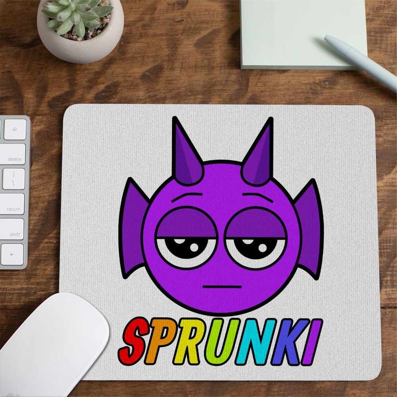 PC, gaming si accesorii - Periferice PC - Mousepad - Mousepad Sprunki Durple Music Gamer CoolTrend, 21x19cm - Infinity.ro