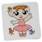 PC, gaming si accesorii - Periferice PC - Mousepad - Mousepad Ballerina Cappuccina Brain rot CoolTrend, 21x19cm - Infinity.ro
