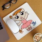 PC, gaming si accesorii - Periferice PC - Mousepad - Mousepad Ballerina Cappuccina Brain rot CoolTrend, 21x19cm - Infinity.ro