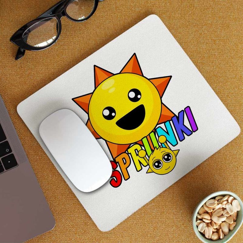 PC, gaming si accesorii - Periferice PC - Mousepad - Mousepad Sprunki Sun Fun Music Game CoolTrend, 21x19cm - Infinity.ro