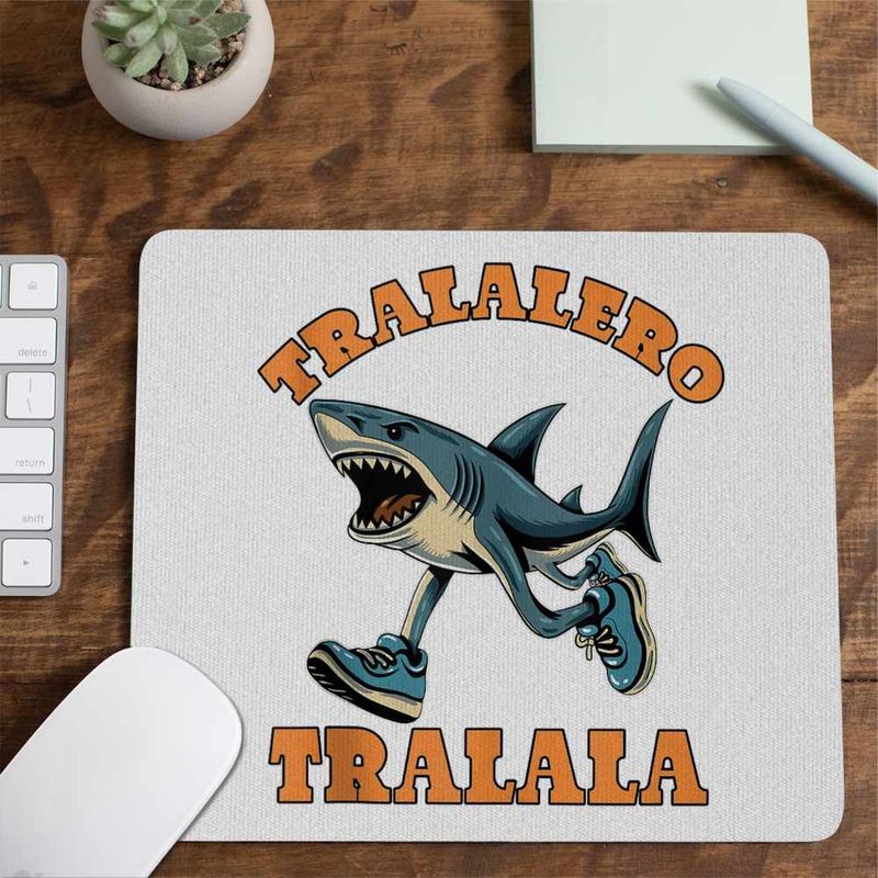 PC, gaming si accesorii - Periferice PC - Mousepad - Mousepad Tralalero Tralala Italian Meme Brainrot Brain Rot CoolTrend, 21x19cm - Infinity.ro