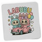 PC, gaming si accesorii - Periferice PC - Mousepad - Mousepad Labubu Car Trip Excursie CoolTrend, 21x19cm - Infinity.ro