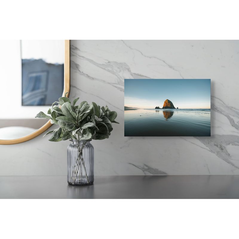 Casa si Gradina - Decoratiuni - Tablouri - Tablou Canvas, "Reflexii de aur la amurg marin", 39 x 26 cm - Infinity.ro
