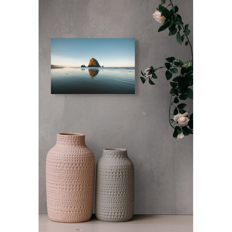 Casa si Gradina - Decoratiuni - Tablouri - Tablou Canvas, "Reflexii de aur la amurg marin", 39 x 26 cm - Infinity.ro