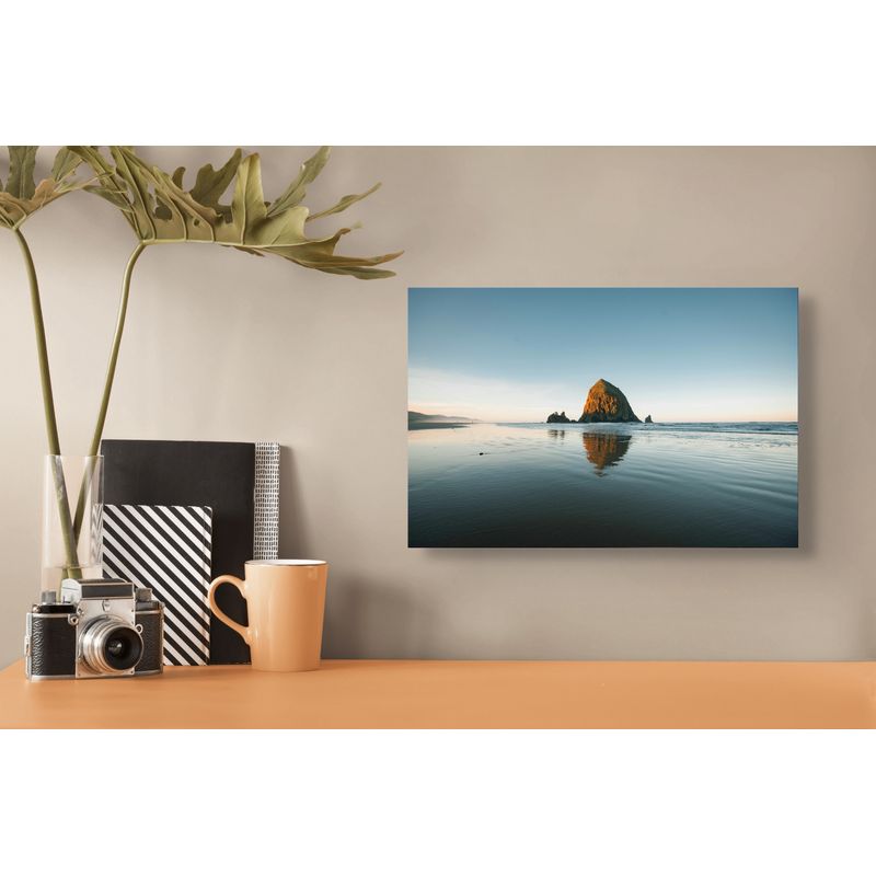 Casa si Gradina - Decoratiuni - Tablouri - Tablou Canvas, "Reflexii de aur la amurg marin", 39 x 26 cm - Infinity.ro