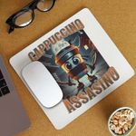 PC, gaming si accesorii - Periferice PC - Mousepad - Mousepad Italian Cappuccino Assassino Brainrot CoolTrend, 21x19cm - Infinity.ro