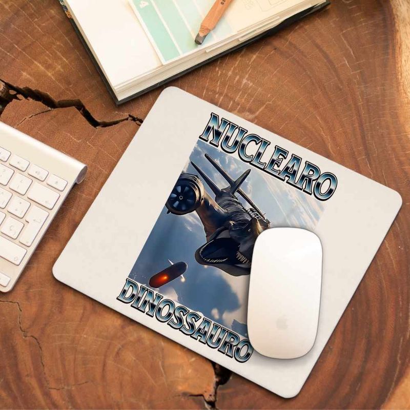 PC, gaming si accesorii - Periferice PC - Mousepad - Mousepad Nuclearo Dinossauro Italian Meme Brainrot Brain Rot CoolTrend, 21x19cm - Infinity.ro
