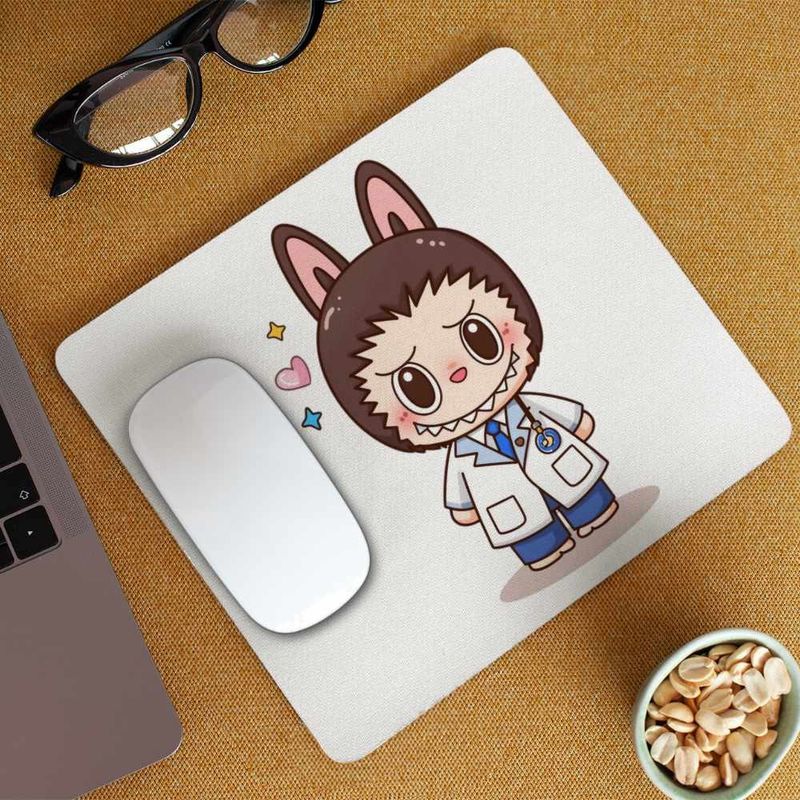PC, gaming si accesorii - Periferice PC - Mousepad - Mousepad Labubu Doctor Medic, CoolTrend, 21x19cm - Infinity.ro