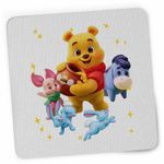 PC, gaming si accesorii - Periferice PC - Mousepad - Mousepad Winnie the Pooh Puh Copilarie Desene Animate CoolTrend, 21x19cm - Infinity.ro