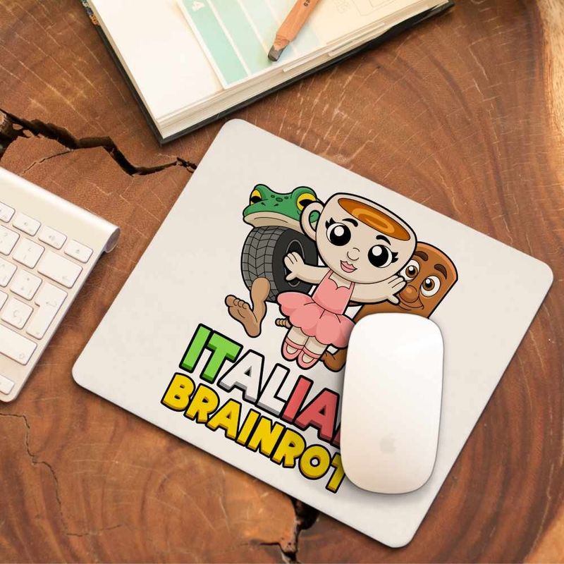 PC, gaming si accesorii - Periferice PC - Mousepad - Mousepad Italian Ballerina Tung Boneca Brainrot Brain Rot CoolTrend, 21x19cm - Infinity.ro