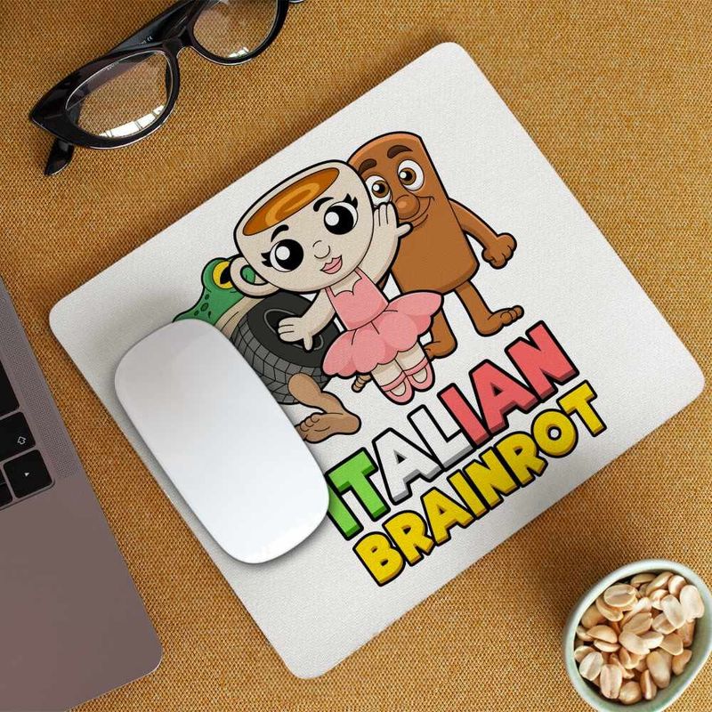 PC, gaming si accesorii - Periferice PC - Mousepad - Mousepad Italian Ballerina Tung Boneca Brainrot Brain Rot CoolTrend, 21x19cm - Infinity.ro