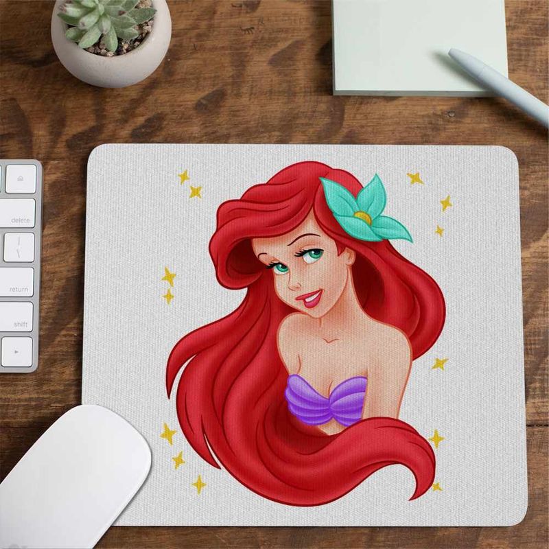 PC, gaming si accesorii - Periferice PC - Mousepad - Mousepad Little Mermaid Ariel Mica Sirena CoolTrend, 21x19cm - Infinity.ro