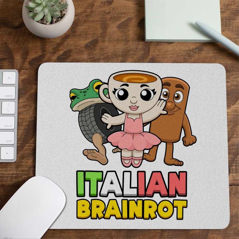 PC, gaming si accesorii - Periferice PC - Mousepad - Mousepad Italian Ballerina Tung Boneca Brainrot Brain Rot CoolTrend, 21x19cm - Infinity.ro