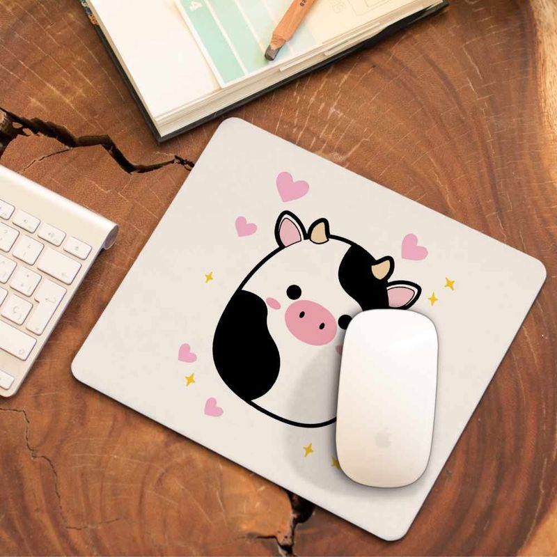 PC, gaming si accesorii - Periferice PC - Mousepad - Mousepad Squishmallows Vacuta Connor CoolTrend, 21x19cm - Infinity.ro