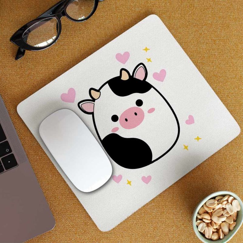 PC, gaming si accesorii - Periferice PC - Mousepad - Mousepad Squishmallows Vacuta Connor CoolTrend, 21x19cm - Infinity.ro