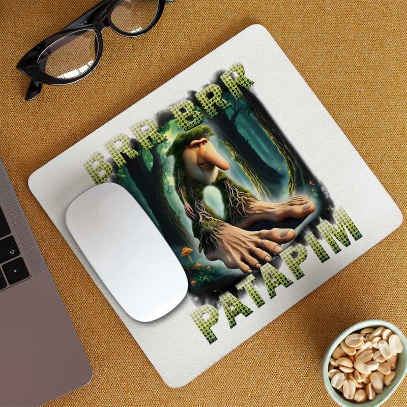 PC, gaming si accesorii - Periferice PC - Mousepad - Mousepad Brr Brr Patapim Meme Brainrot Italian CoolTrend, 21x19cm - Infinity.ro