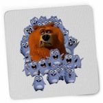 PC, gaming si accesorii - Periferice PC - Mousepad - Mousepad Ursul Grizzy cu lemingi CoolTrend, 21x19cm - Infinity.ro