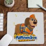 PC, gaming si accesorii - Periferice PC - Mousepad - Mousepad Pupstruction Tank Catelusi Constructori Desene CoolTrend, 21x19cm - Infinity.ro