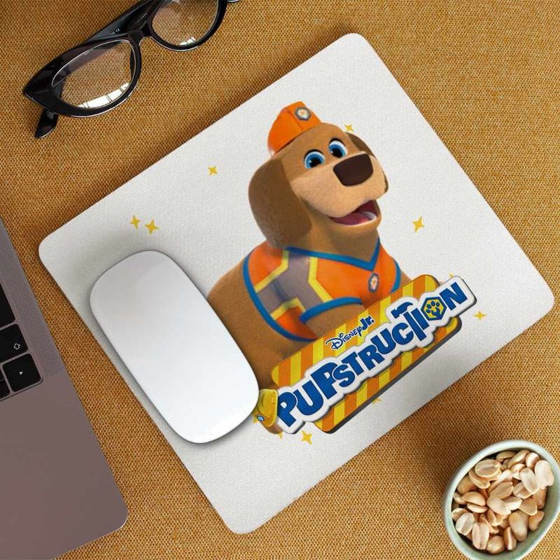 PC, gaming si accesorii - Periferice PC - Mousepad - Mousepad Pupstruction Tank Catelusi Constructori Desene CoolTrend, 21x19cm - Infinity.ro
