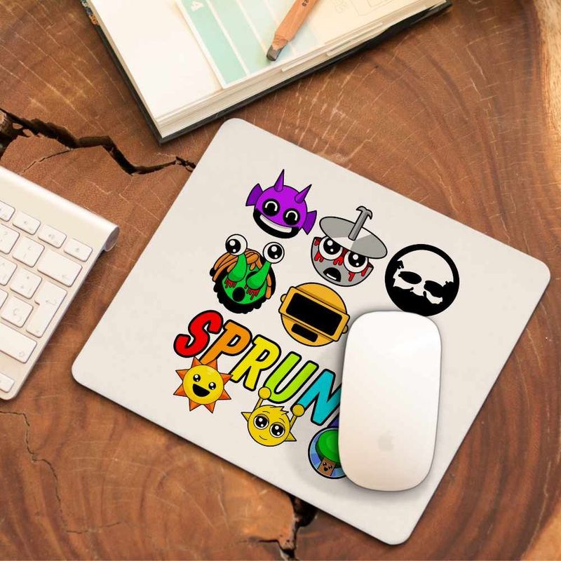 PC, gaming si accesorii - Periferice PC - Mousepad - Mousepad Sprunki Horror Team CoolTrend, 21x19cm - Infinity.ro