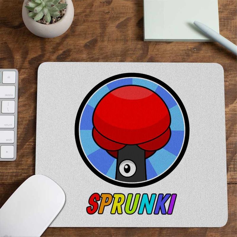 PC, gaming si accesorii - Periferice PC - Mousepad - Mousepad Sprunki Tree Horror Music Game CoolTrend, 21x19cm - Infinity.ro