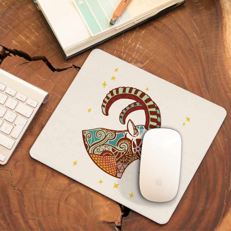 PC, gaming si accesorii - Periferice PC - Mousepad - Mousepad Capricorn Zodiac Horoscop Mandala Astrologie CoolTrend, 21x19cm - Infinity.ro