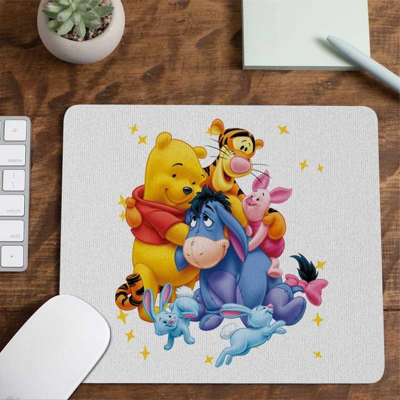 PC, gaming si accesorii - Periferice PC - Mousepad - Mousepad Ursuletul Winnie the Pooh Familie Puh CoolTrend, 21x19cm, 1 - Infinity.ro