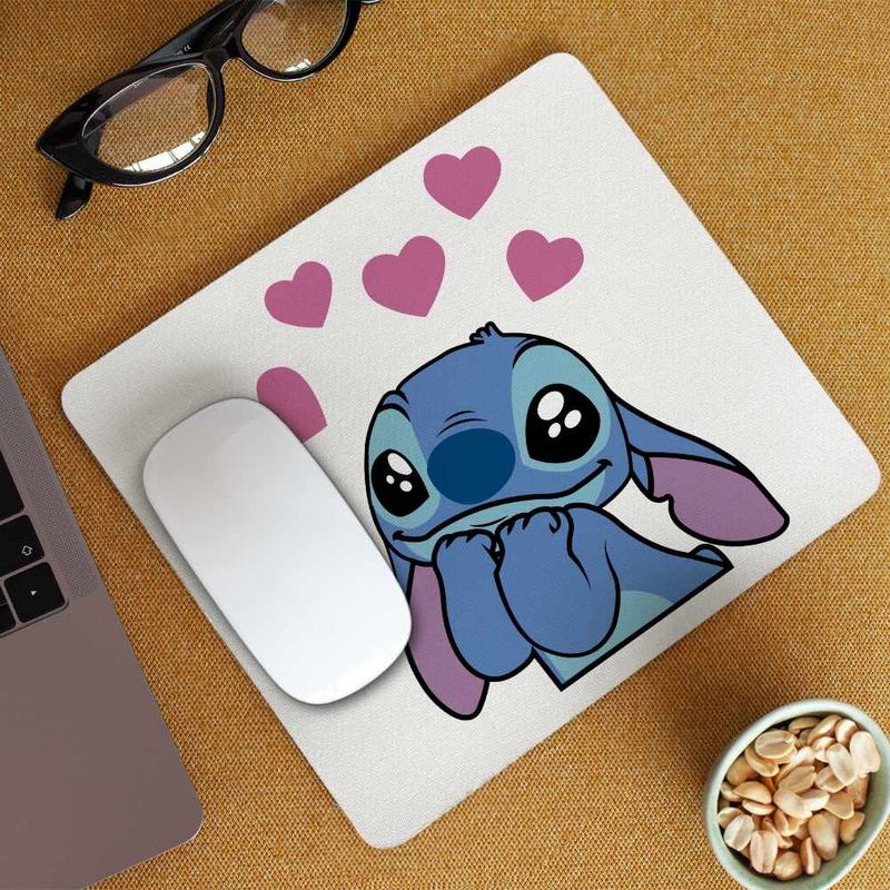 PC, gaming si accesorii - Periferice PC - Mousepad - Mousepad Stich I Love You Valentines Day Dragobete CoolTrend, 21x19cm - Infinity.ro