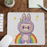 PC, gaming si accesorii - Periferice PC - Mousepad - Mousepad Labubu Rainbow Mood CoolTrend, 21x19cm - Infinity.ro