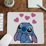 PC, gaming si accesorii - Periferice PC - Mousepad - Mousepad Stich I Love You Valentines Day Dragobete CoolTrend, 21x19cm - Infinity.ro