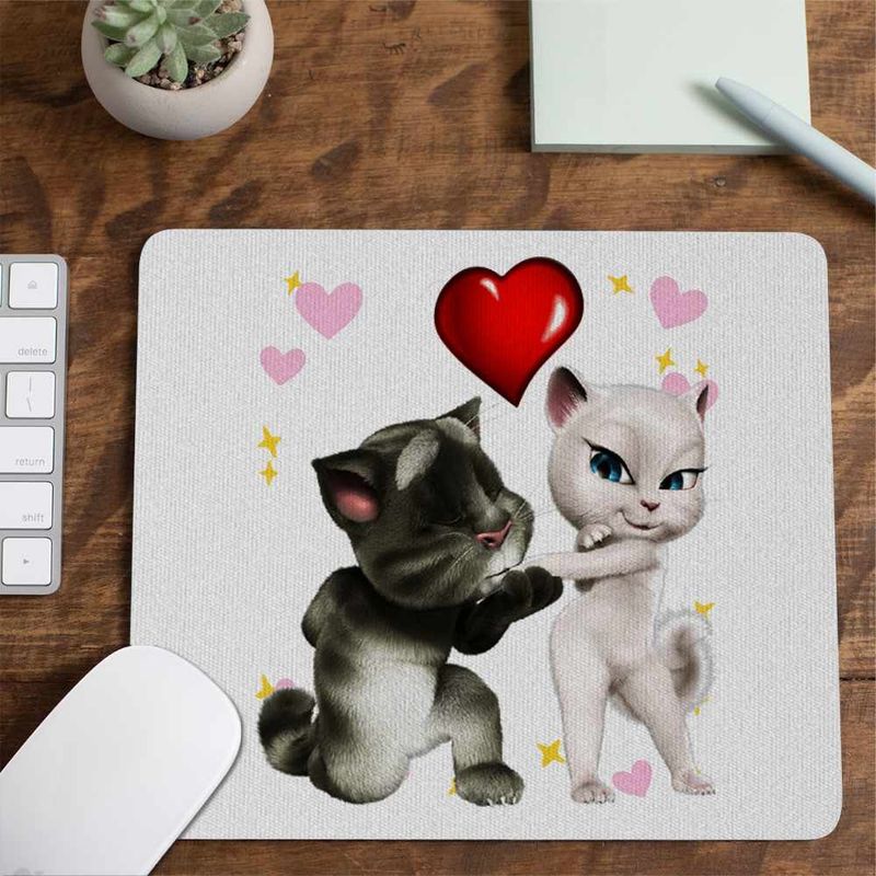 PC, gaming si accesorii - Periferice PC - Mousepad - Mousepad Talking Tom Angela Love CoolTrend, 21x19cm - Infinity.ro