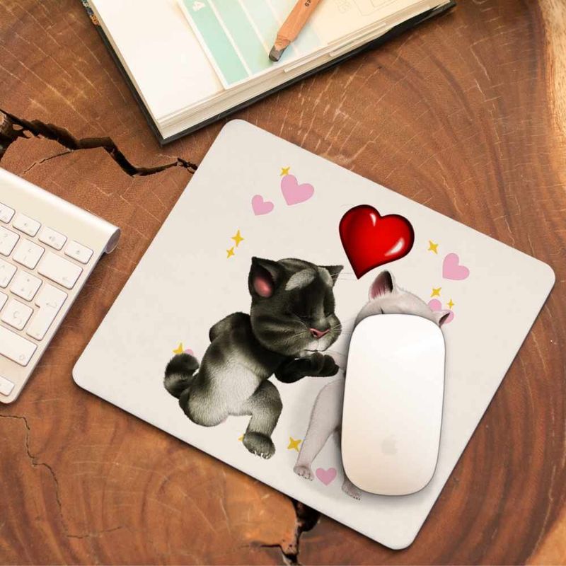 PC, gaming si accesorii - Periferice PC - Mousepad - Mousepad Talking Tom Angela Love CoolTrend, 21x19cm - Infinity.ro