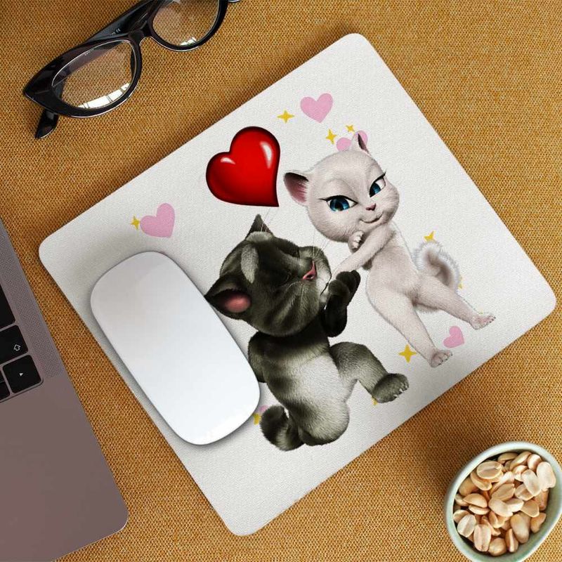 PC, gaming si accesorii - Periferice PC - Mousepad - Mousepad Talking Tom Angela Love CoolTrend, 21x19cm - Infinity.ro
