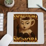 PC, gaming si accesorii - Periferice PC - Mousepad - Mousepad Espressona Signora Brainrot Brain Rot CoolTrend, 21x19cm - Infinity.ro