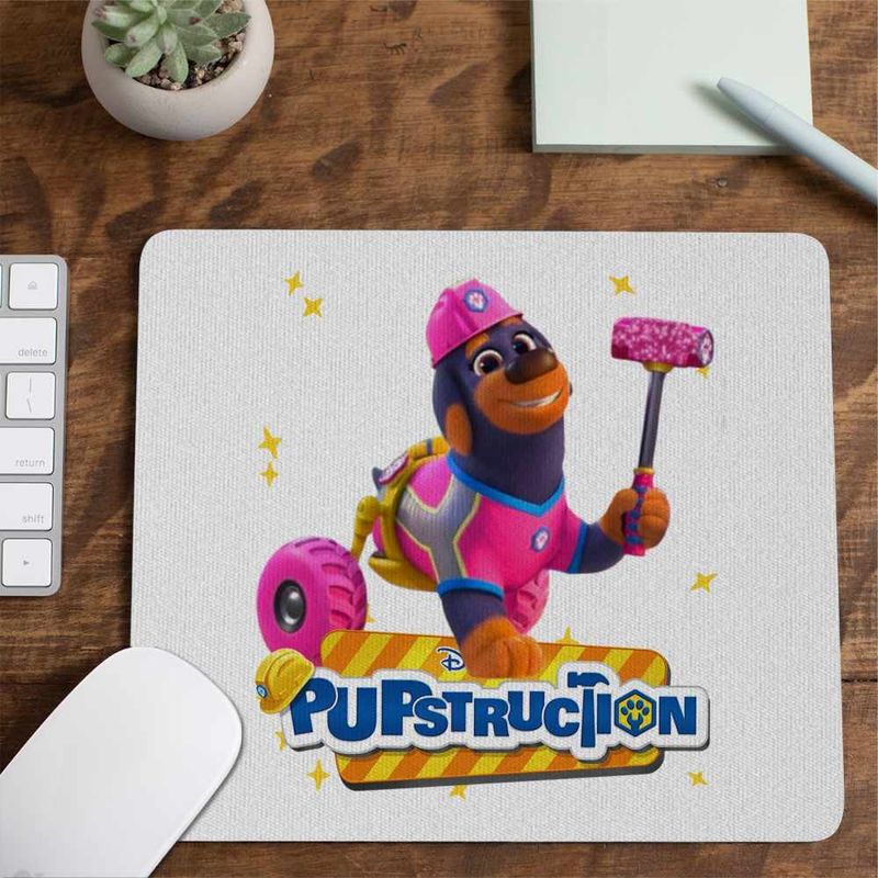 PC, gaming si accesorii - Periferice PC - Mousepad - Mousepad Pupstruction Roxy Catelusi Constructori CoolTrend, 21x19cm - Infinity.ro